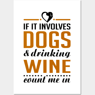 Dogs and Wine Posters and Art